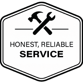 honest reliabl service badge